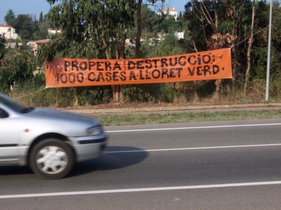 Propera destruccío: 1000 cases a Lloret Verd