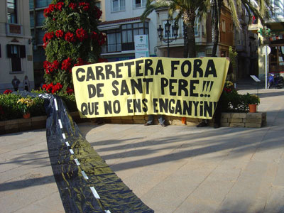 Carretera fora de Sant Pere