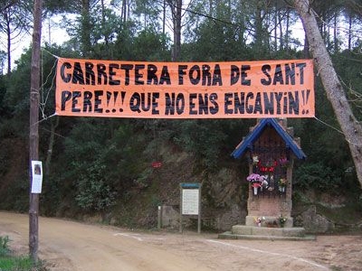Carretera fora de Sant Pere
