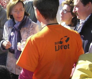 SOS Lloret Consellera Tura passa pel peatge de la C-32 a Lloret